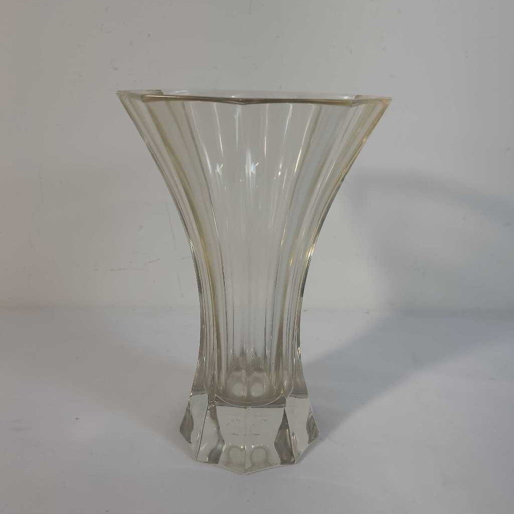 AMBER CRYSTAL VASE
