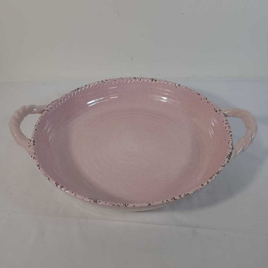 TOMMY BAHAMA PINK CRACKLE MELAMINE TRAY