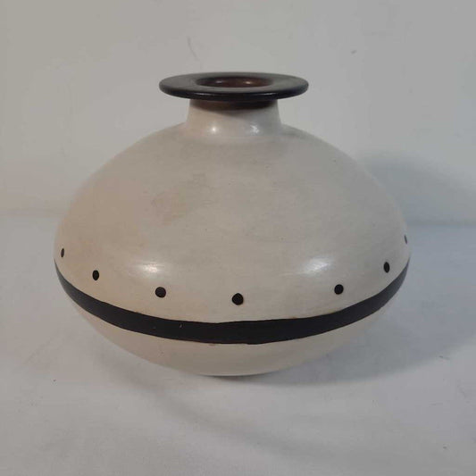 BROWN & TAUPE VASE