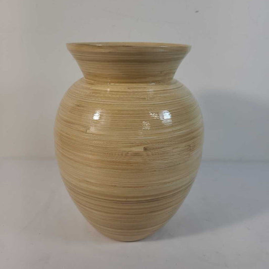 BAMBOO LACQUERWARE VASE - WIDE RIM