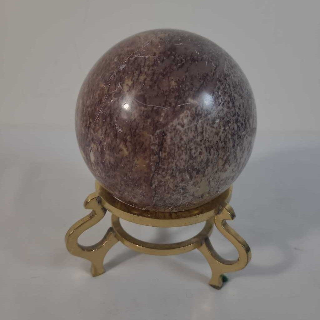 SPHERE ON GOLD STAND