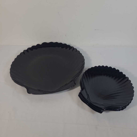 S/5 VTG BLACK SHELL PLATES
