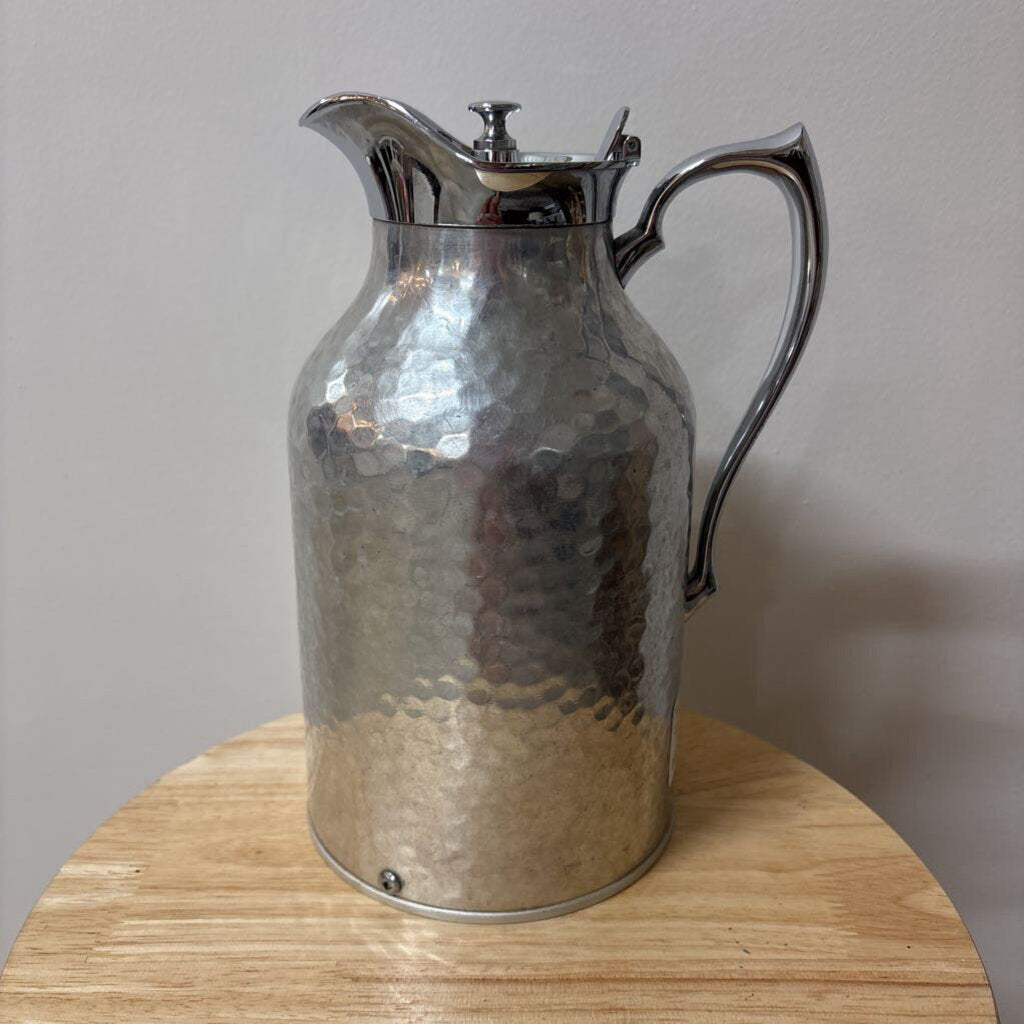 Vintage Hammered Aluminum Thermose Pitcher