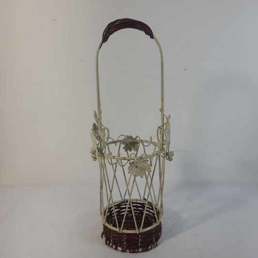 WIRE WINE CADDY W/ GRAPES