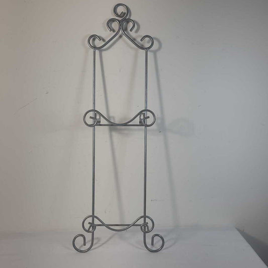 SILVER DUAL PLATE DISPLAY RACK