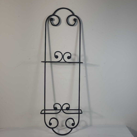 BLACK DUAL PLATE DISPLAY RACK
