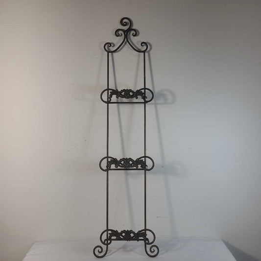 AGED GOLD TRIPLE PLATE DISPLAY RACK