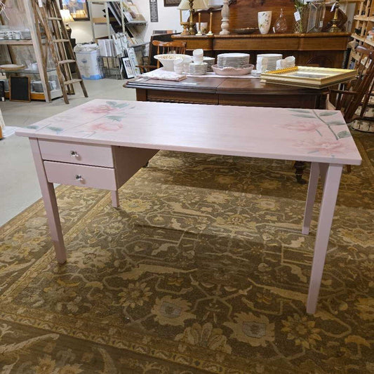 NEWLY REFINISHED PINK DESK~ERICA