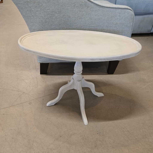 NEWLY REFINISHED WHITE ACCENT TABLE~ KATHY