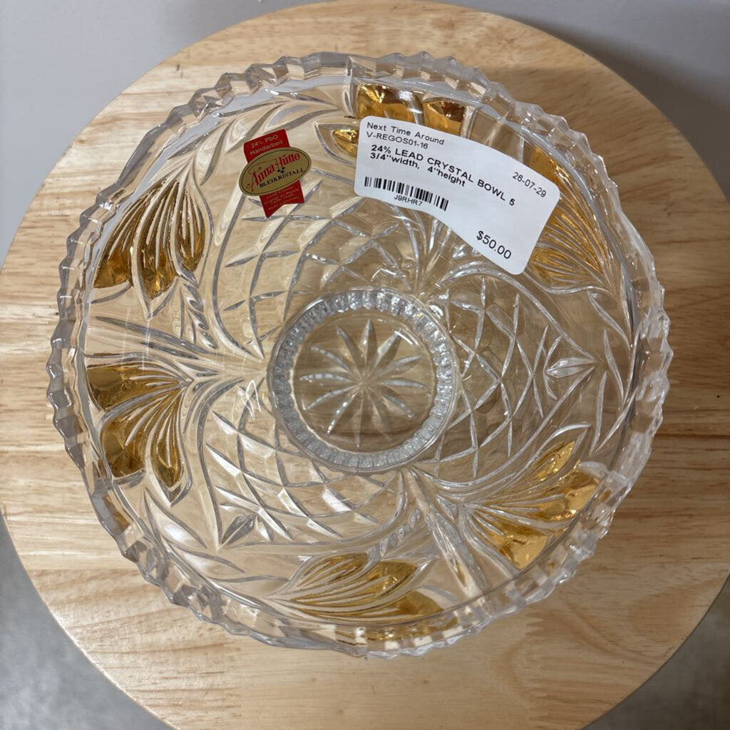 24% LEAD CRYSTAL BOWL