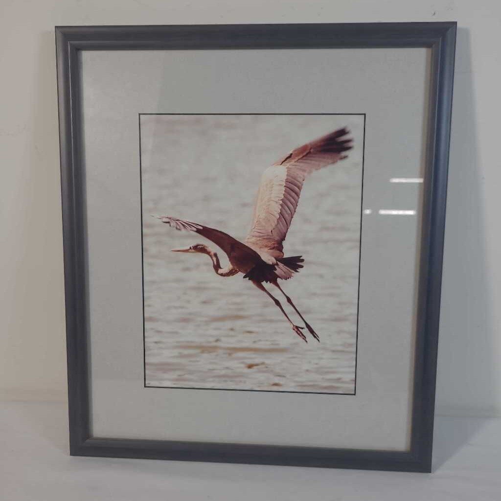 BLUE HERON WALL ART