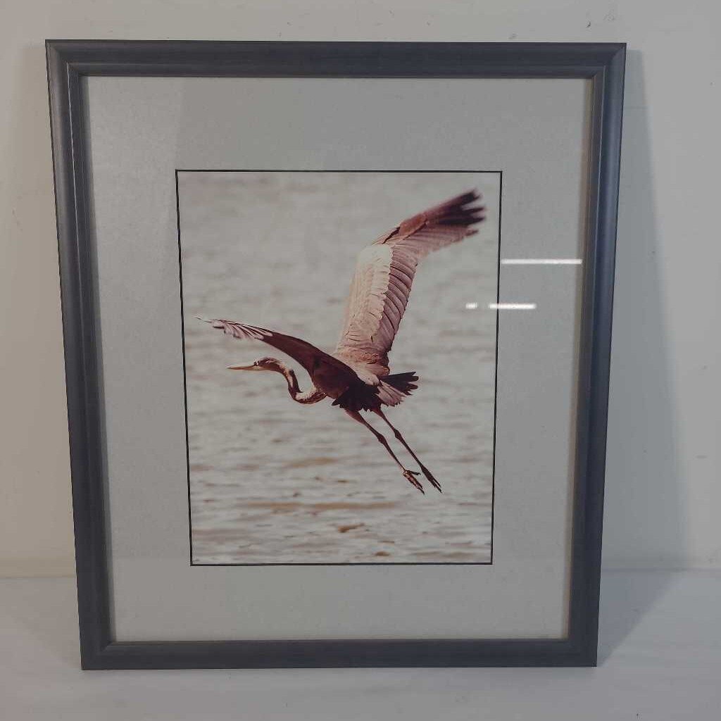 BLUE HERON WALL ART