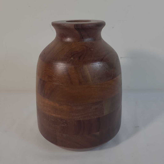 WOODEN VASE