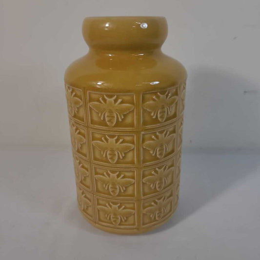 SM YELLOW BEE VASE