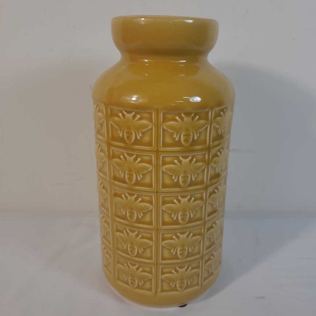 LG YELLOW BEE VASE