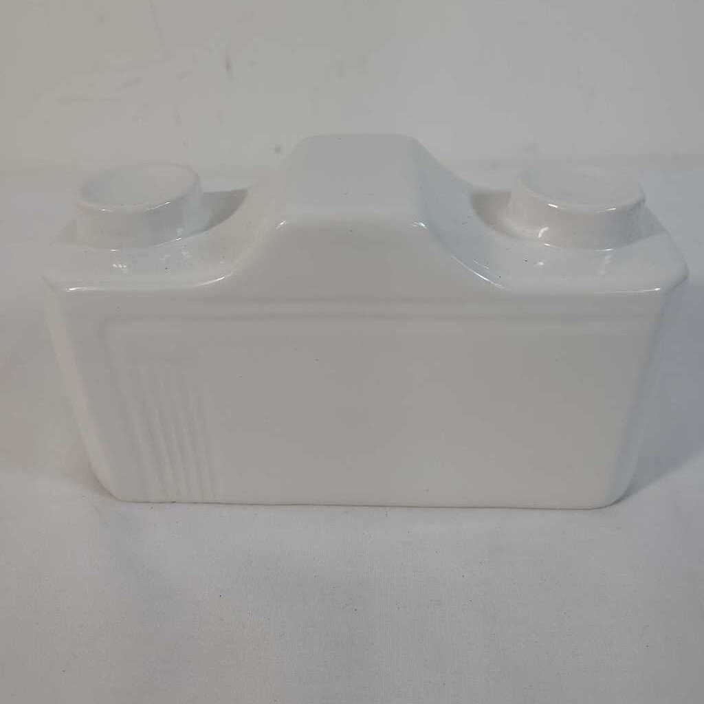 WHITE CERAMIC CAMERA DECOR