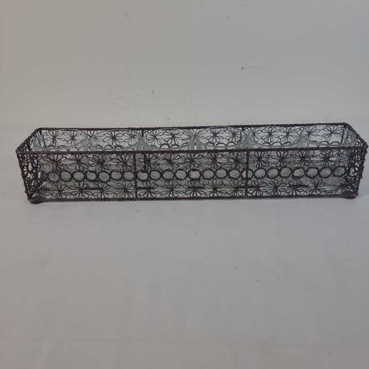 BRONZE WIRE VOTIVE HOLDER
