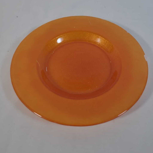 ORANGE GLASS DISH