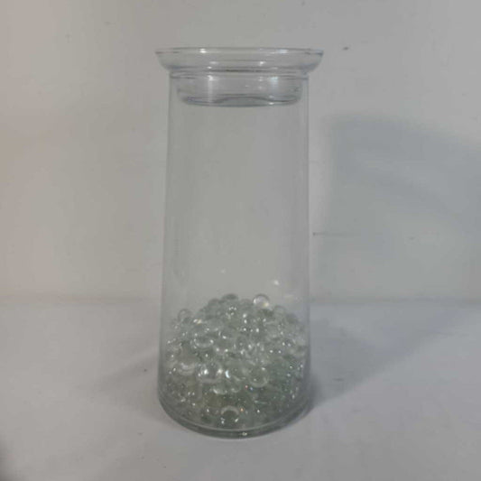 2PC GLASS VASE/CANDLE HOLDER