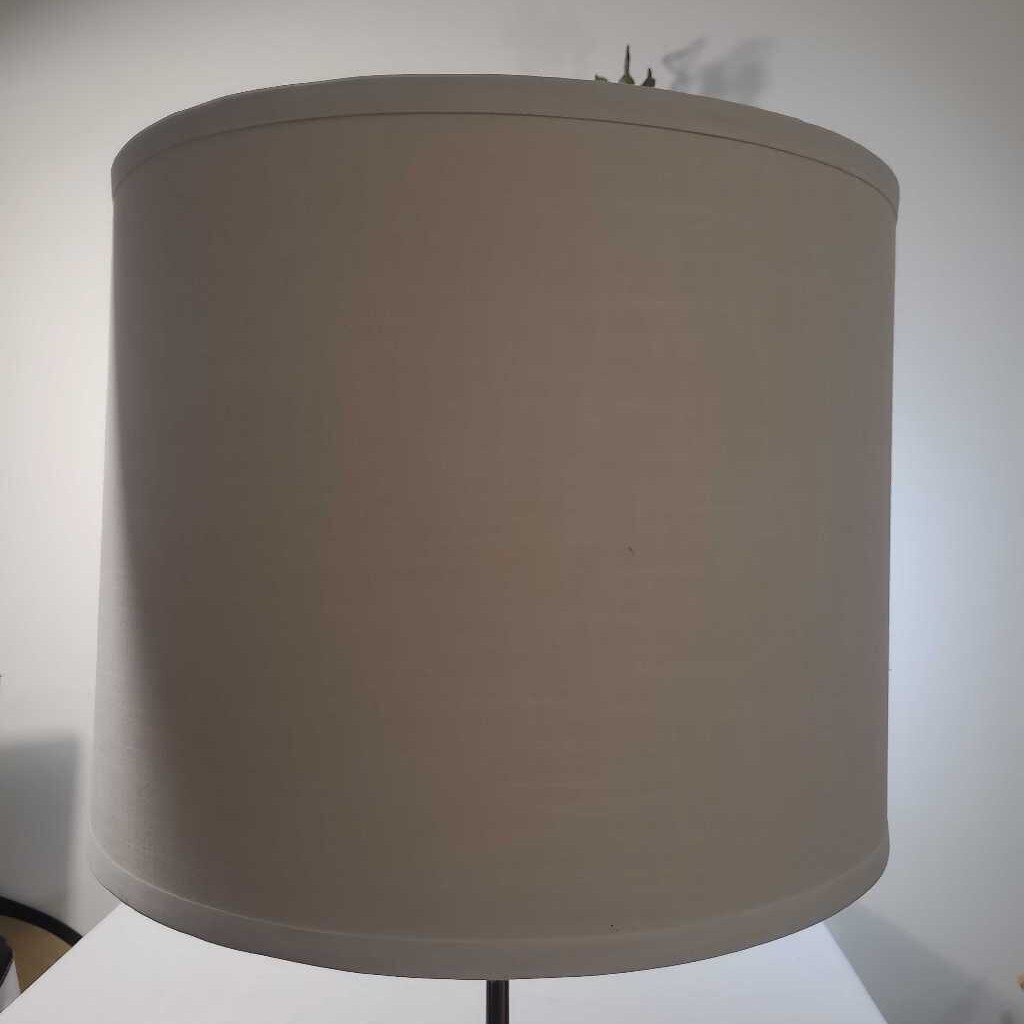 SILVER TRIPOD FLOOR LAMP