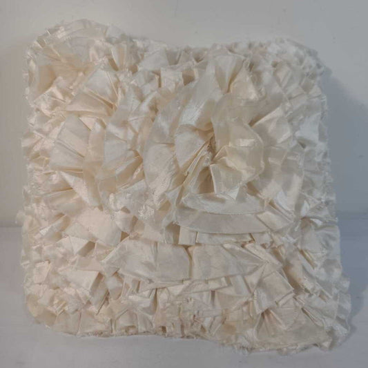 IVORY RUFFLE PILLOW