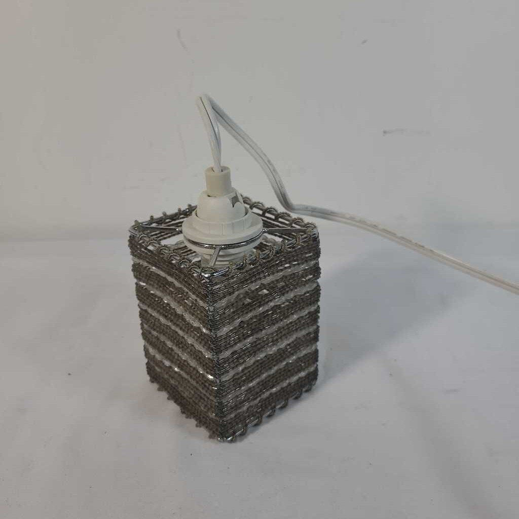 BEADED MINI PENDANT SWAG LIGHT