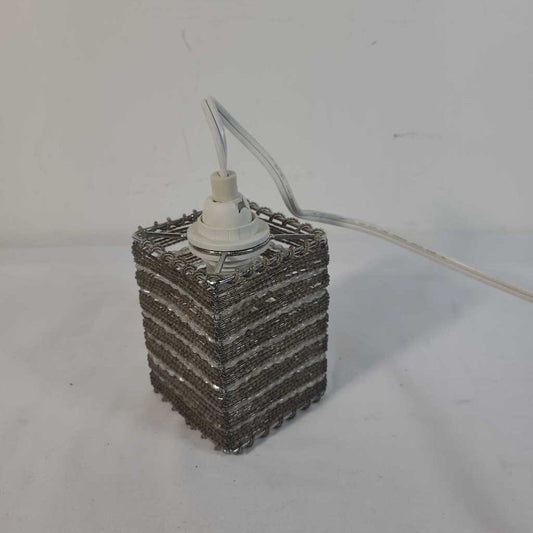 BEADED MINI PENDANT SWAG LIGHT