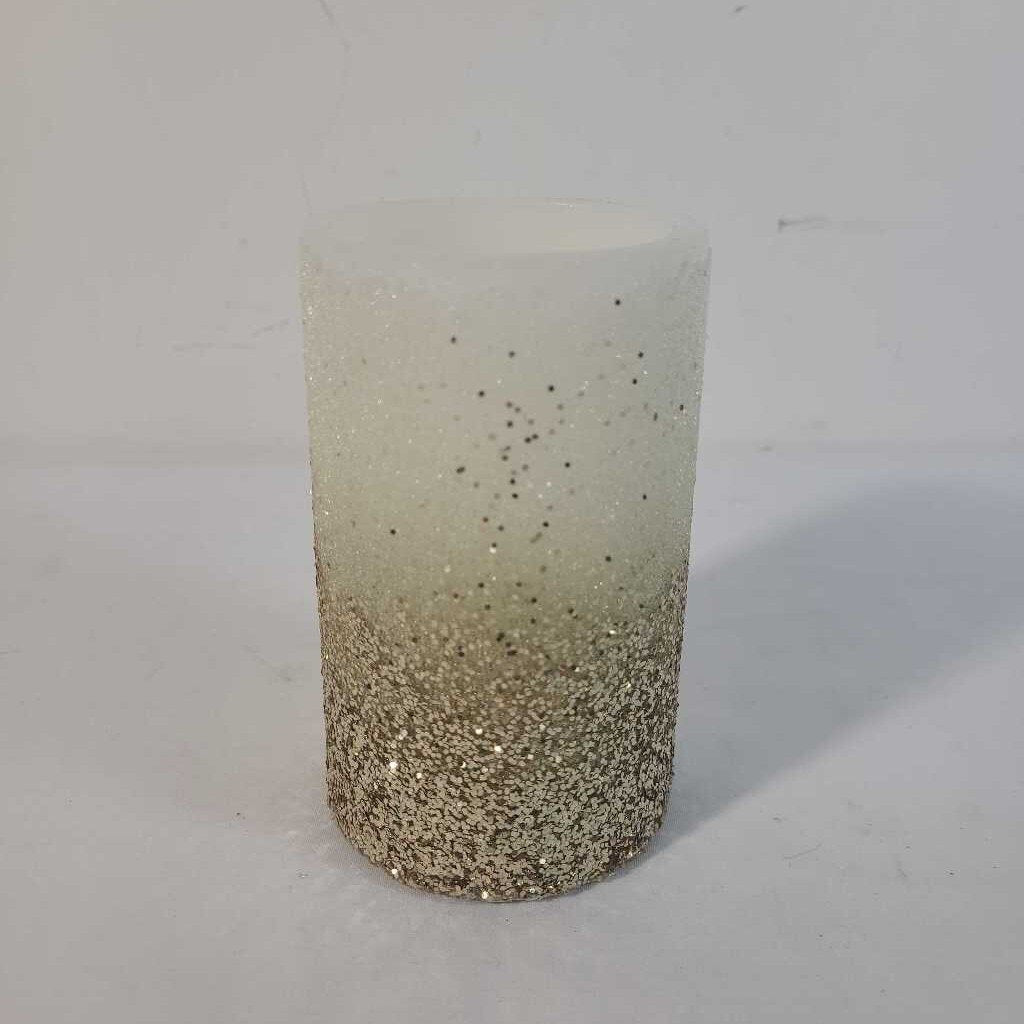GOLD SHIMMER BATTERY CANDLE
