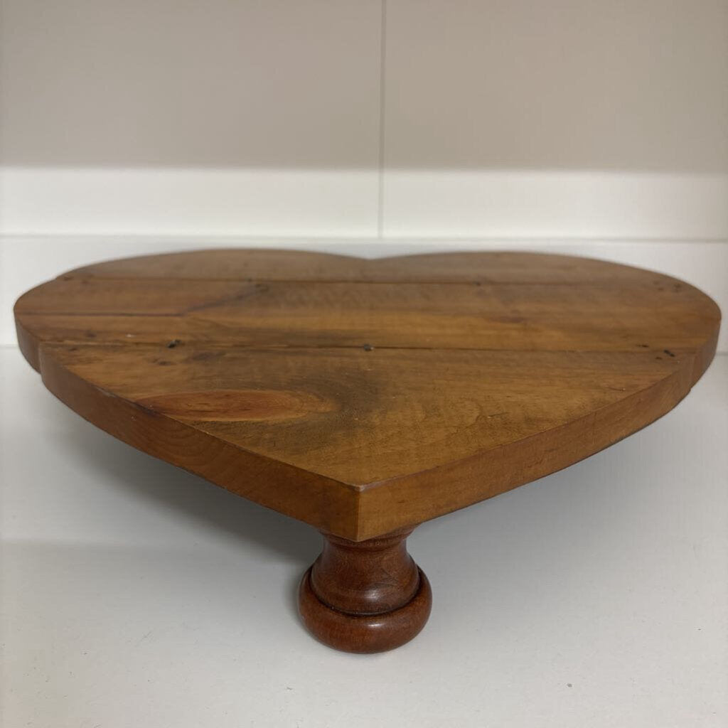 Wood Heart Tray