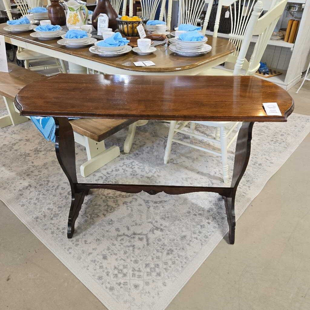 VTG WOOD HALL TABLE