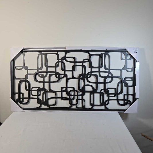 BLACK METAL ABSTRACT WALL ART