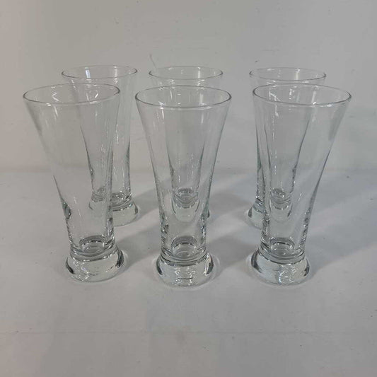 S/6 BEER GLASSES