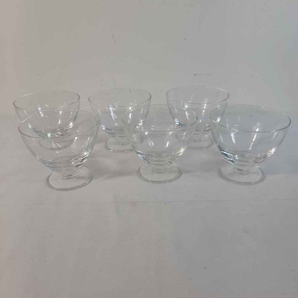 S/6 DESSERT GLASSES