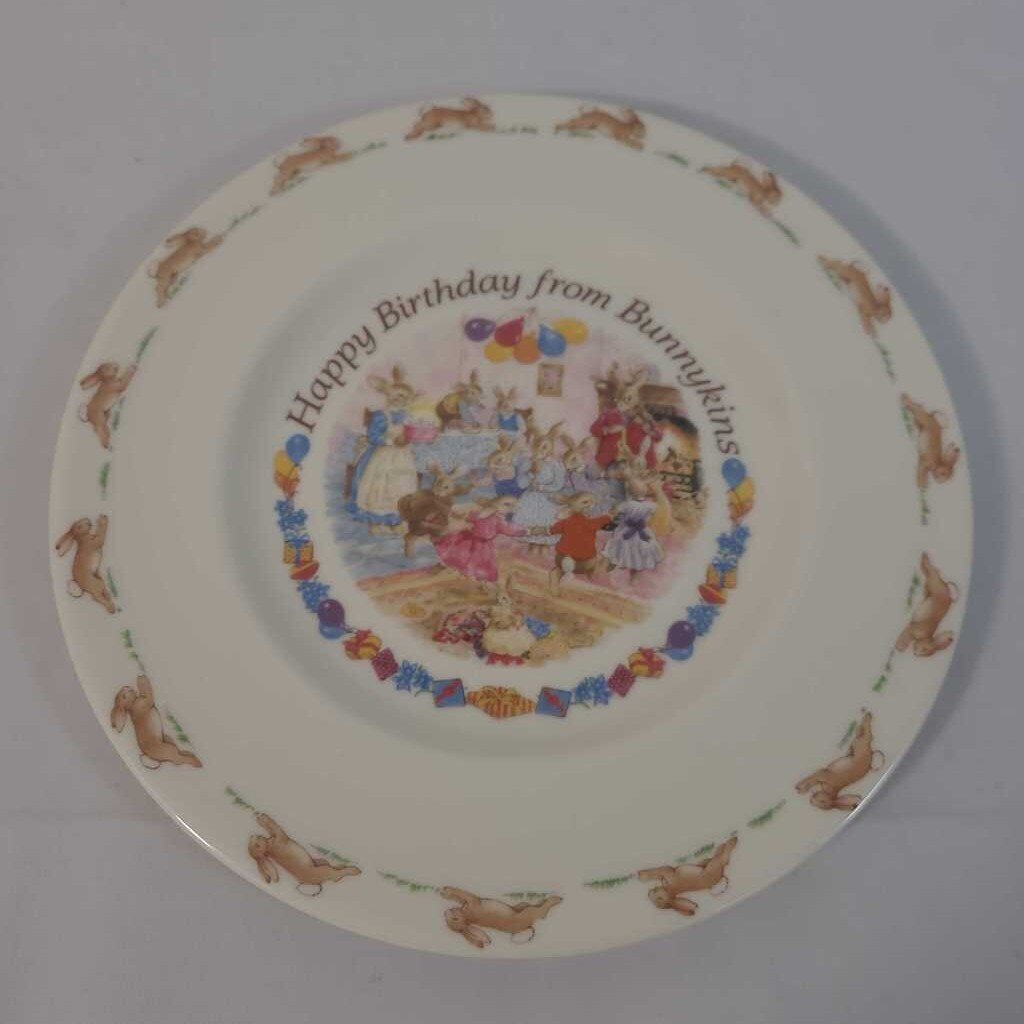 HAPPY BIRTHDAY FROM BUNNYKINS PLATE