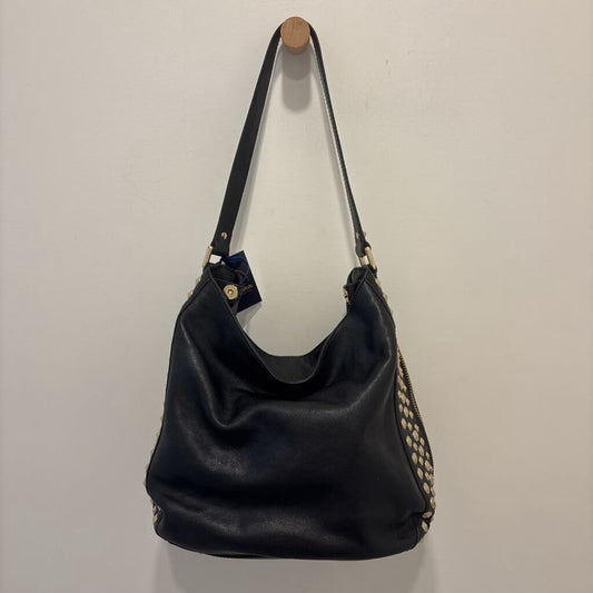 JUICY COUTURE VINTAGE Y2K BLACK LEATHER STUDDED BAG