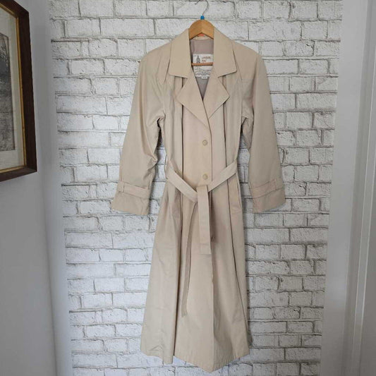 Vintage LONDON FOG MAINCOATS Trench Coat SZ 8M