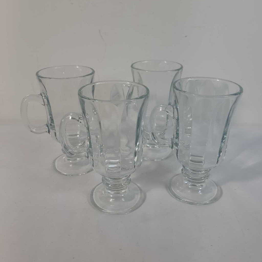 S/4 GLASS MUGS