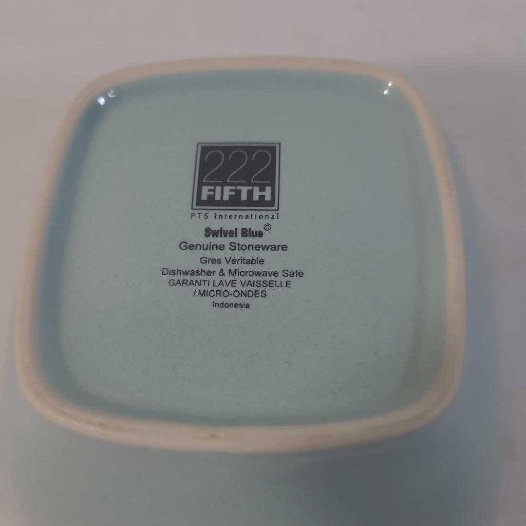 SWIVEL BLUE STONEWARE BOWL