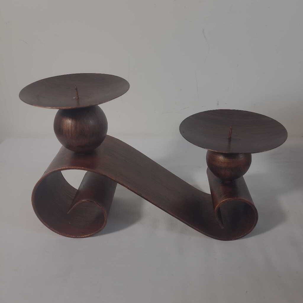BRONZE CANDLE HOLDER