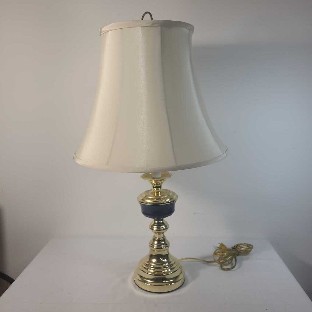BRASS LAMP W/ SHADE