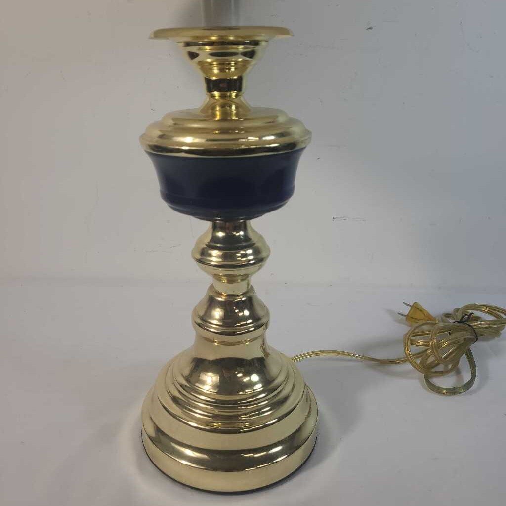 BRASS LAMP W/ SHADE