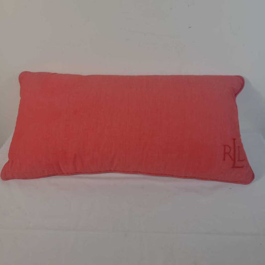 RL RED DOWNFILLED LUMBAR PILLOW