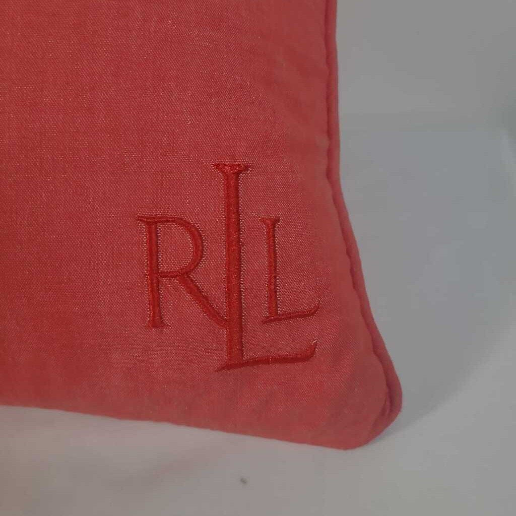 RL RED DOWNFILLED LUMBAR PILLOW