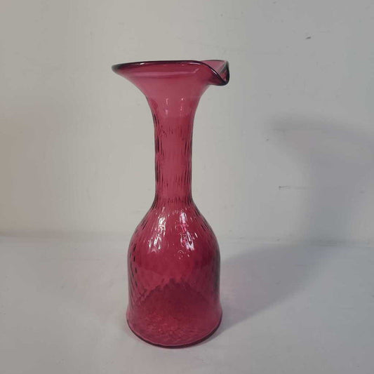 VTG CRANBERRY GLASS PITCHER