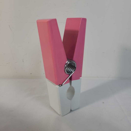 LG PINK/WHITE CLOTHES PEG