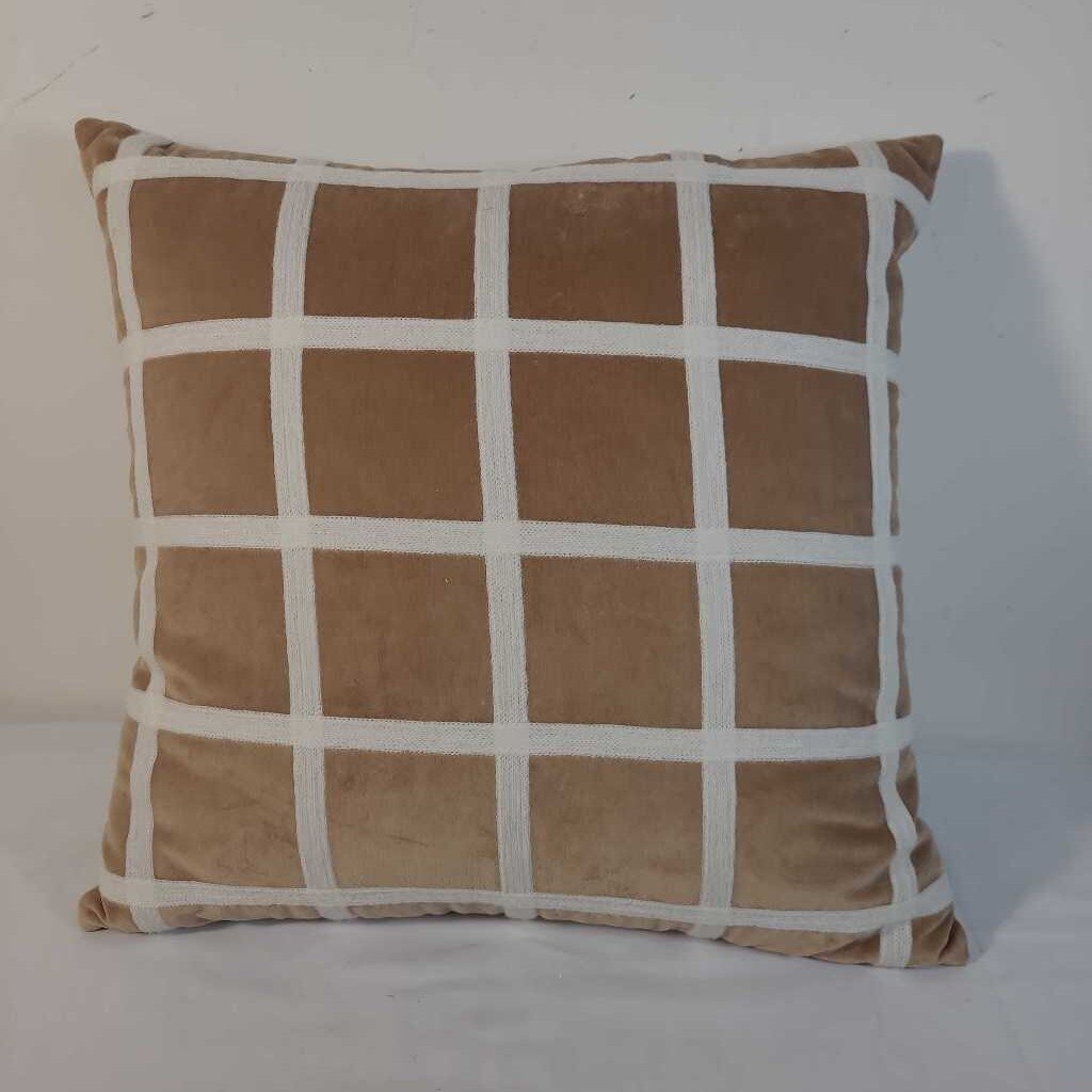 TAN/ CREAM PILLOW