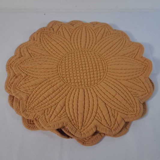 S/4 YELLOW SUNFLOWER PLACEMATS