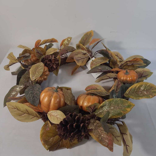 GLITTER PUMPKIN WREATH