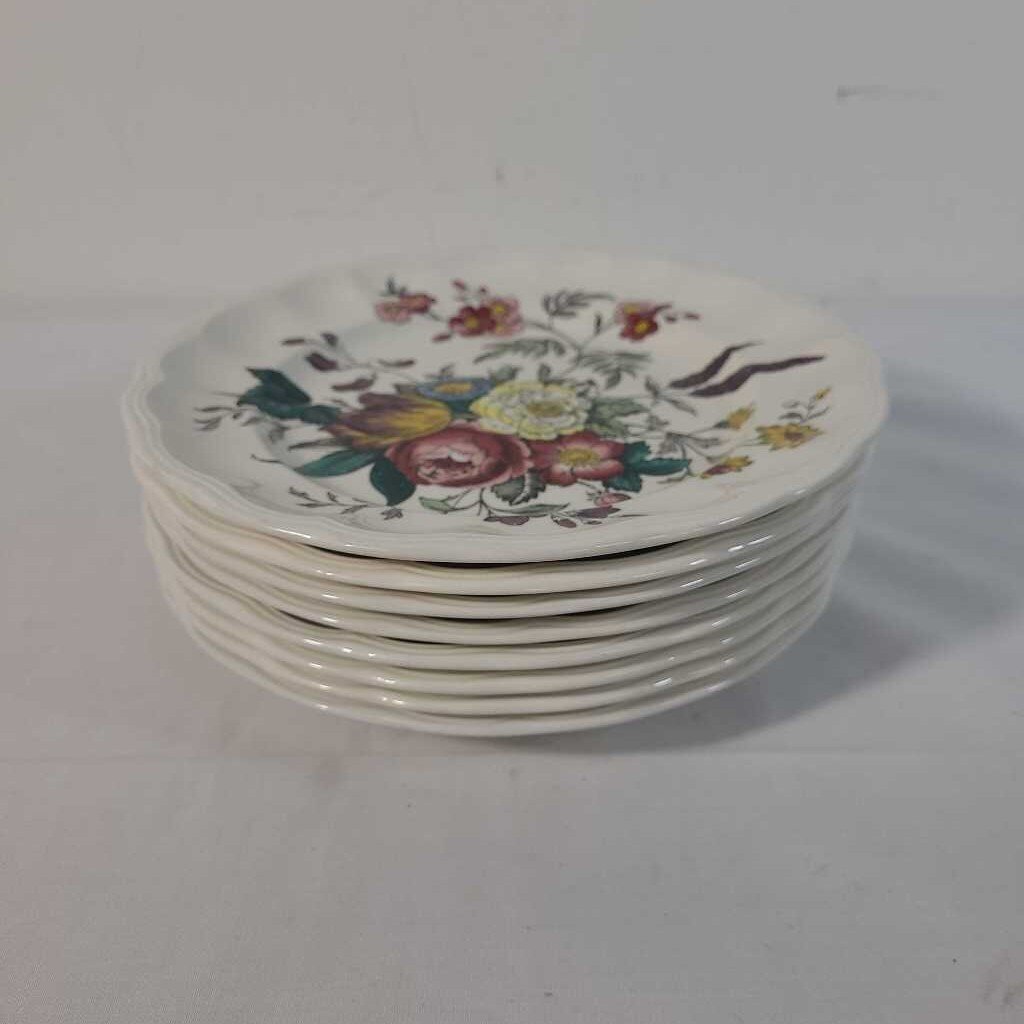 S/8 SPODE GAINSBOROUGH SALAD PLATES
