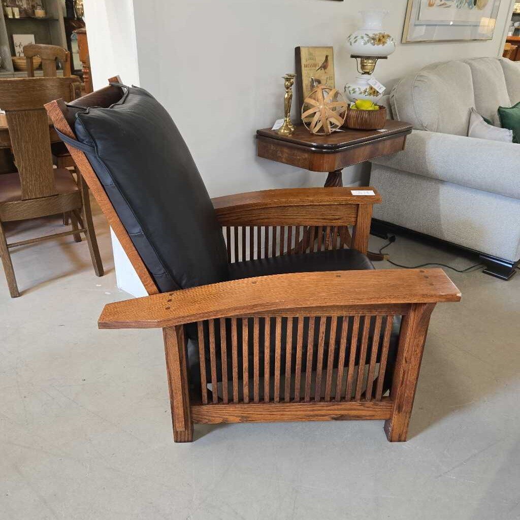 BASSETT MISSION STYLE CHAIR - BLACK